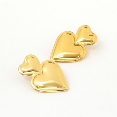 ARETES DOBLE CORAZON