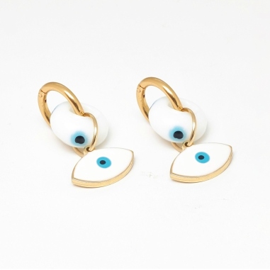 ARETES DE AZA DE OJO TURCO