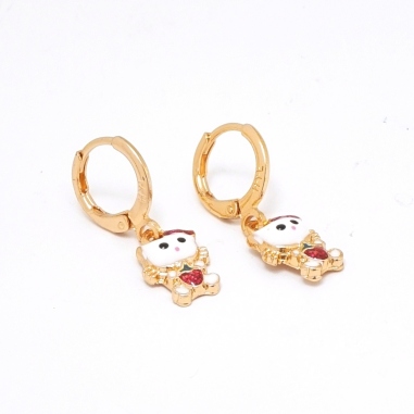 ARETES DE HELLO KITTY CON FRESA