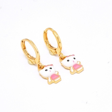 ARETES DE MINI HELLO KITTY ROSA