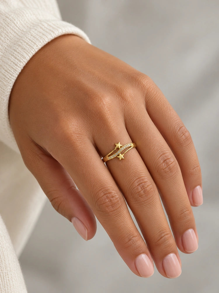 Anillo Estrellas Cruzadas