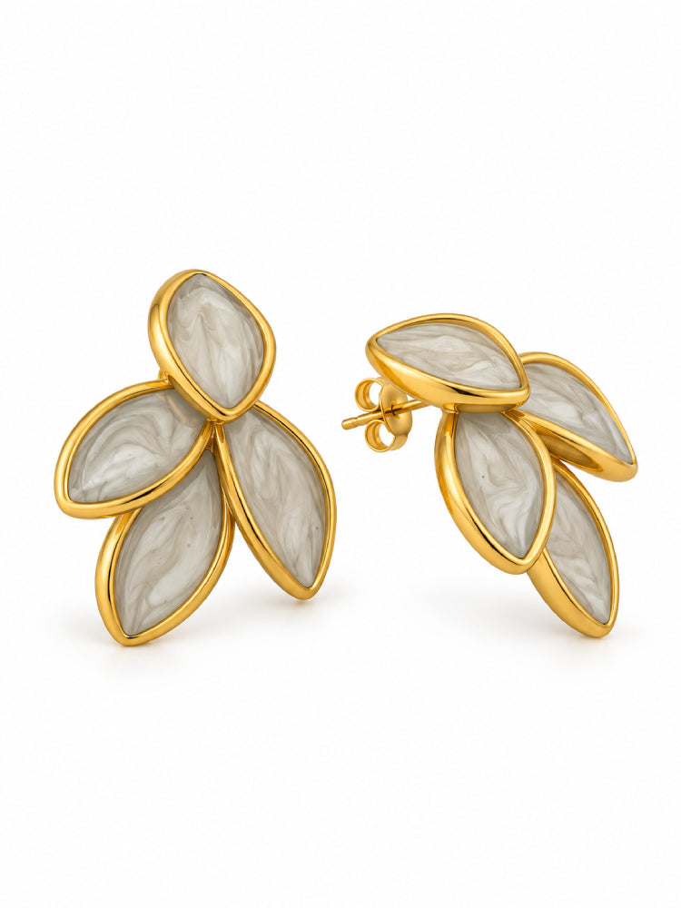 Aretes Pétalos Nácar