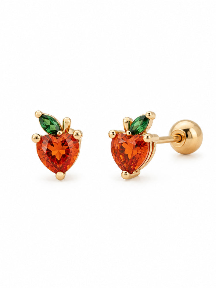 Aretes Manzana Cristal