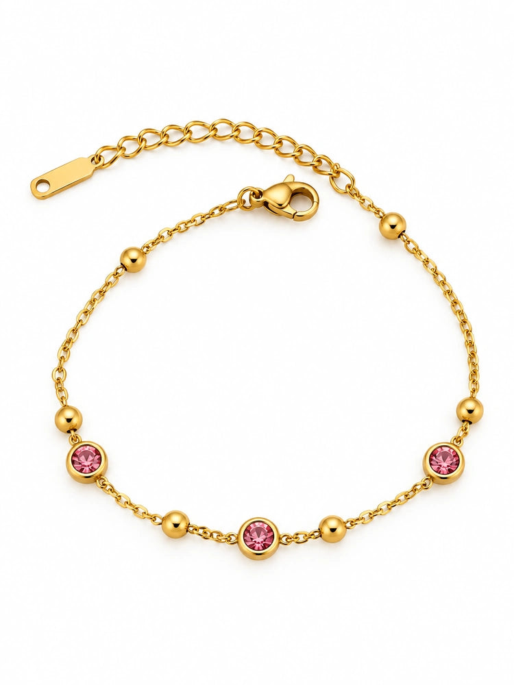 Pulsera Destellos Rosados