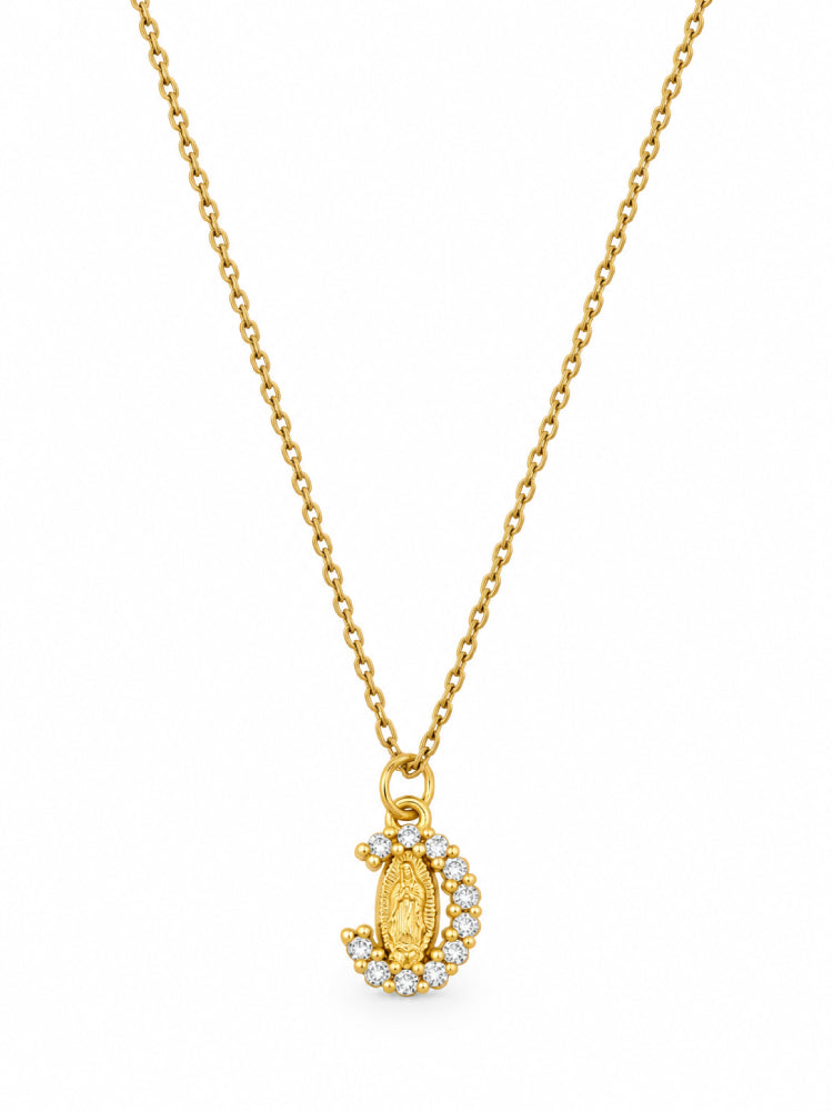 Cadena Destello Ovalado Dorado