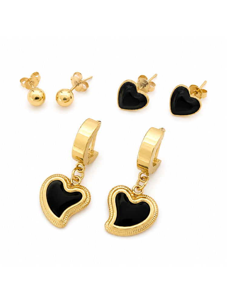 Set Corazón Negro