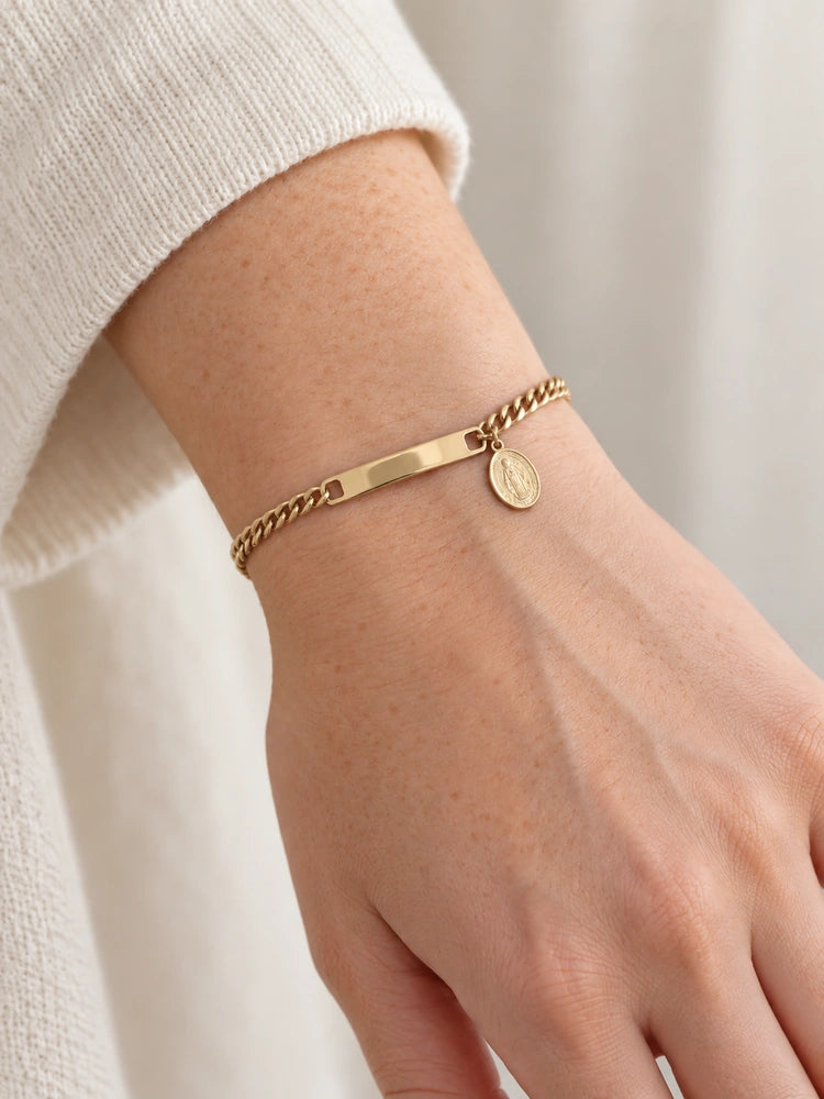 Pulsera Esclava con Medalla