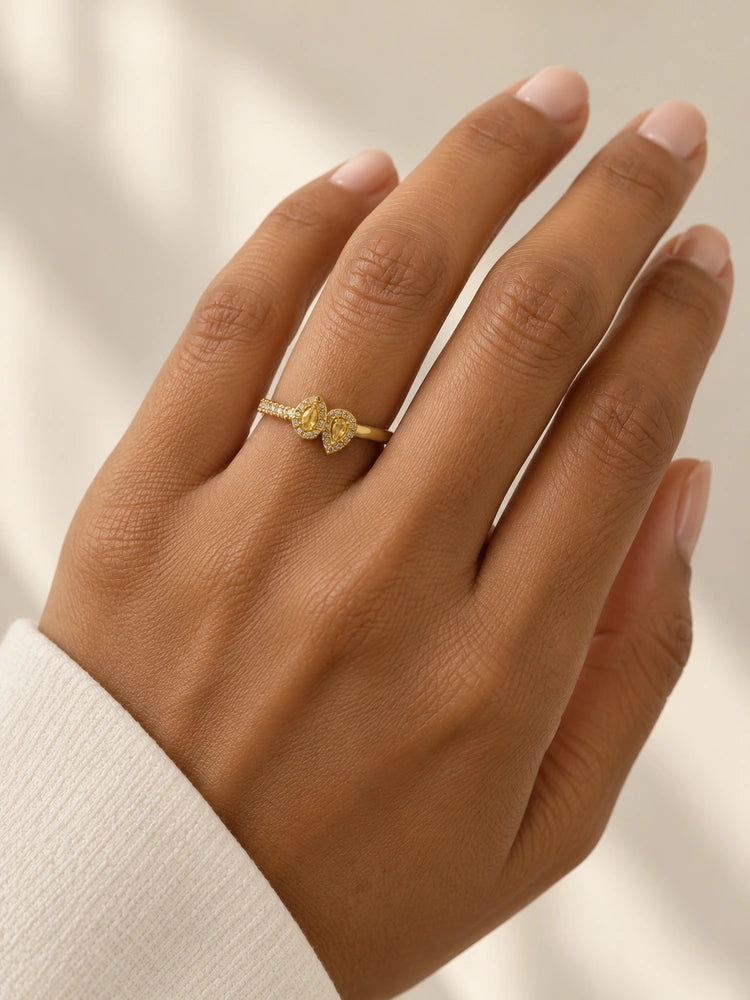 Anillo Hojas de Luz