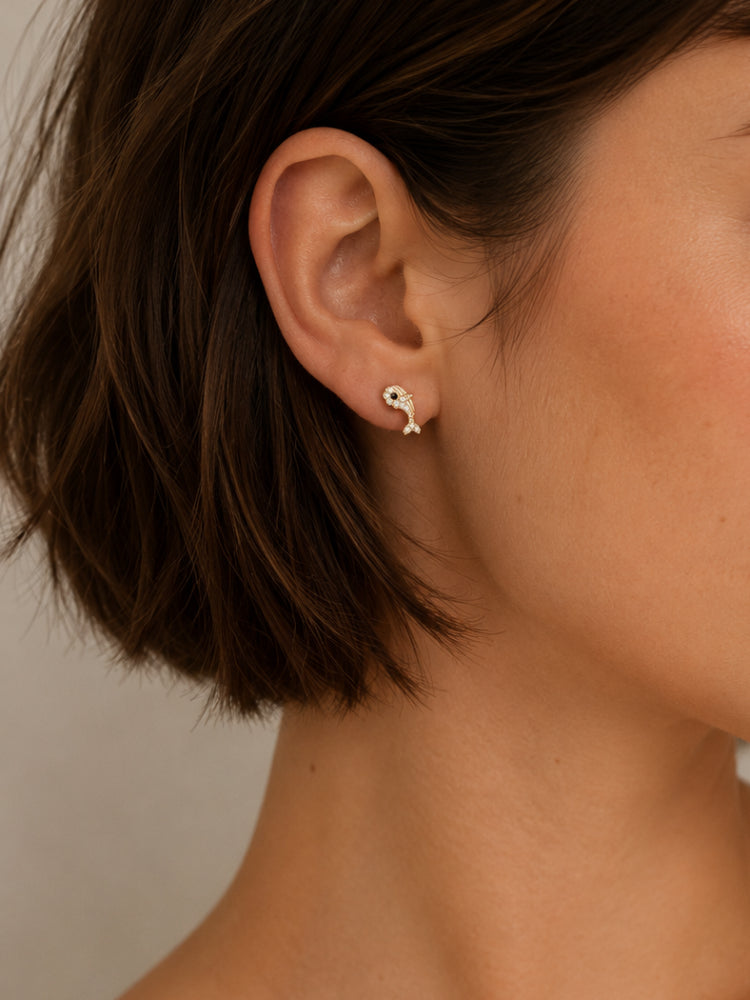 Aretes Delfín Brillante