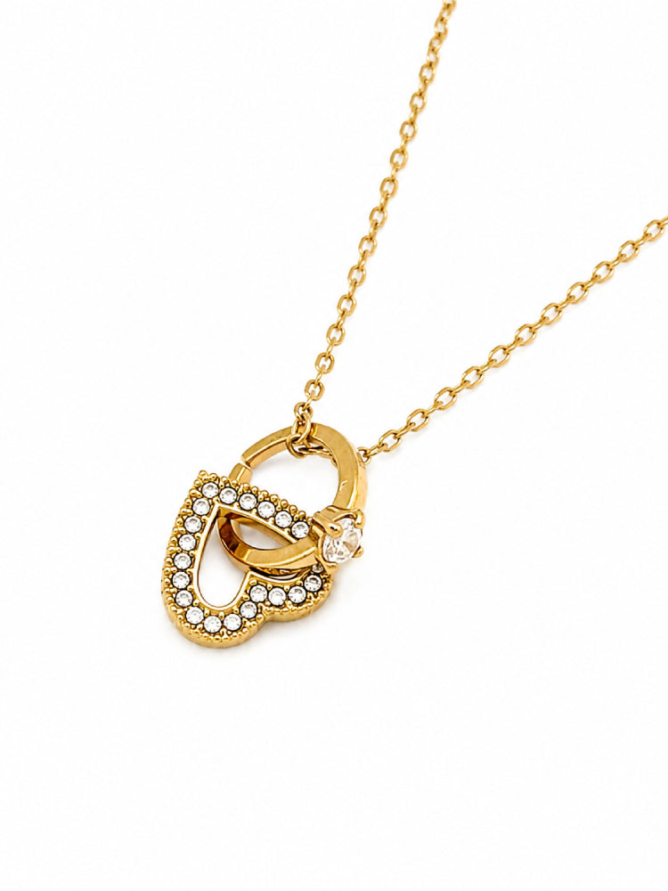Cadena Corazones Brillantes