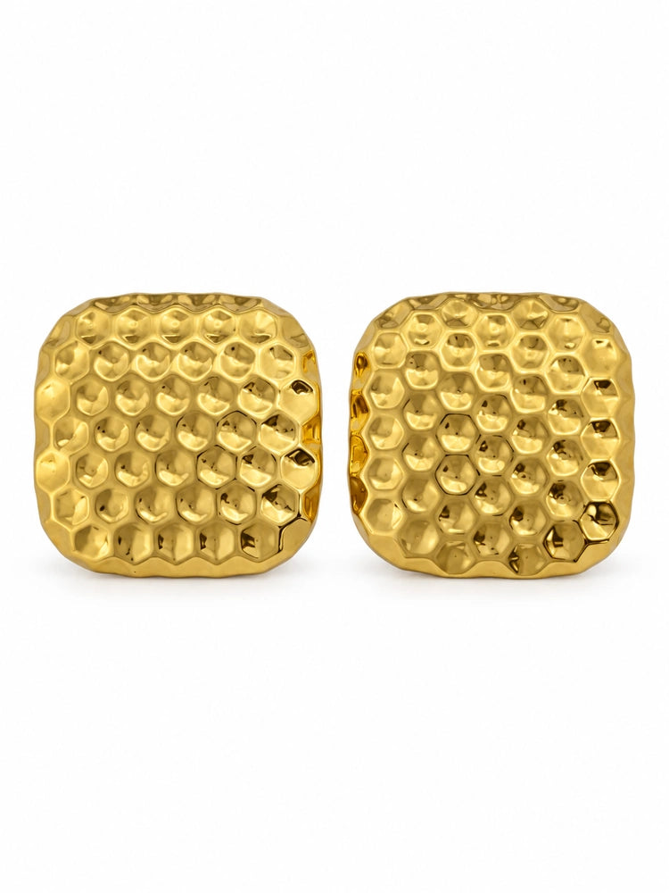 Aretes Panal Dorado