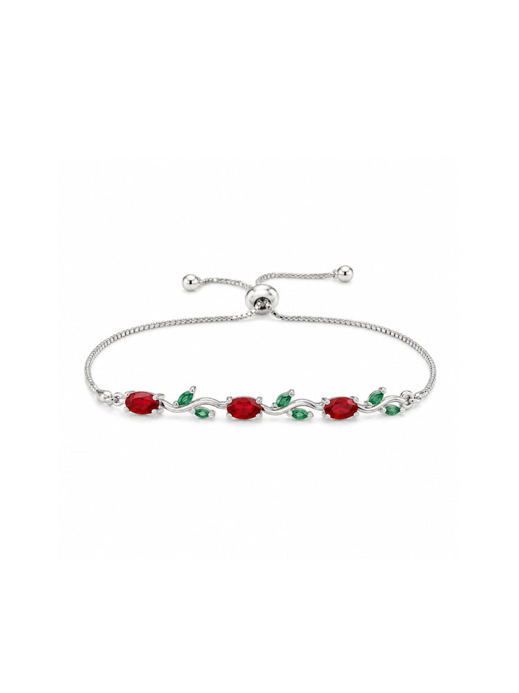 Pulsera Jardín Rubí