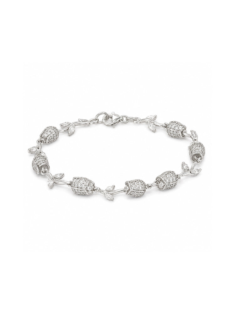 Pulsera Rosas Brillantes