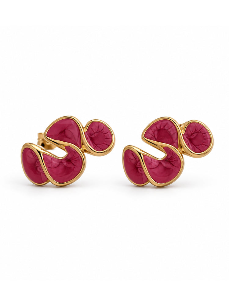 Aretes Aura Fucsia