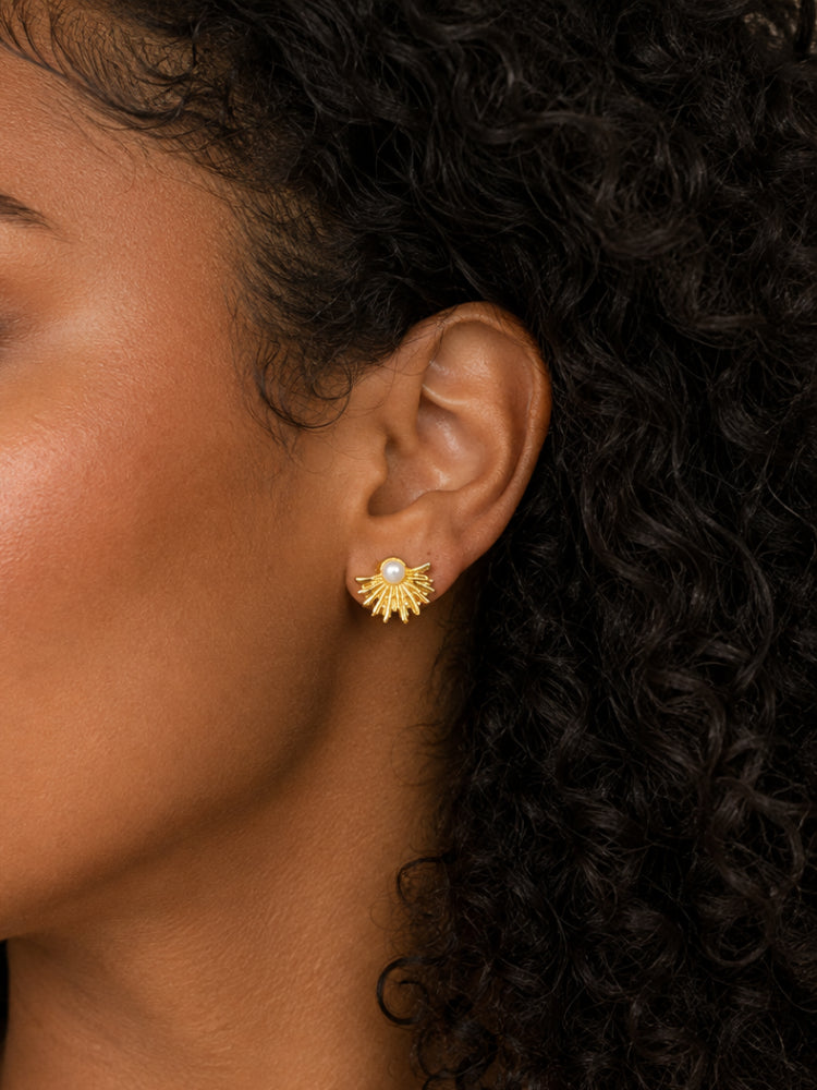Aretes Sol Perla