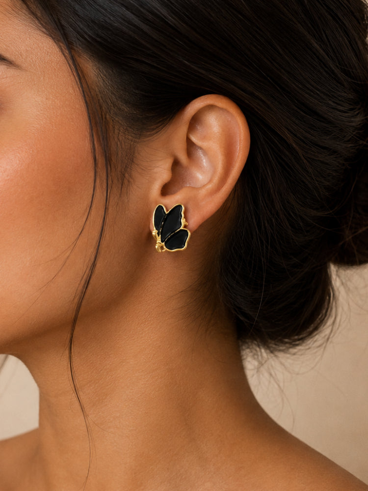 Aretes Mariposa Negra