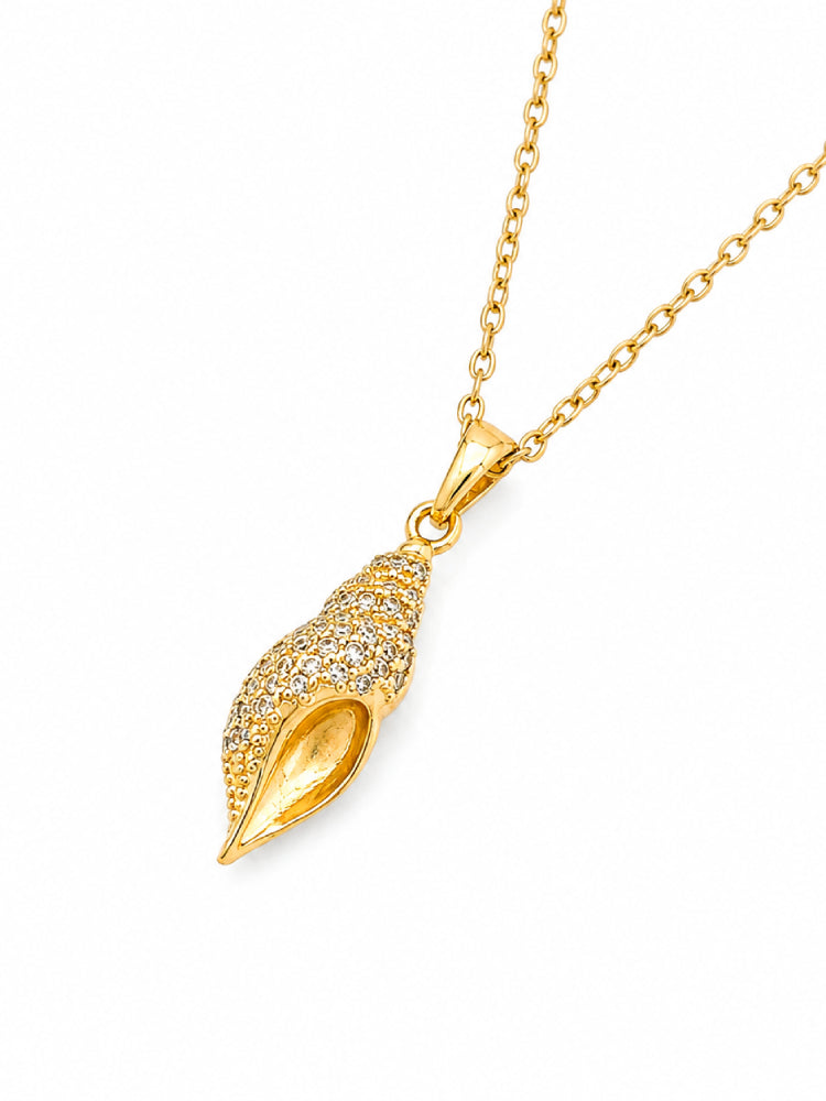 Cadena Caracola Cristal