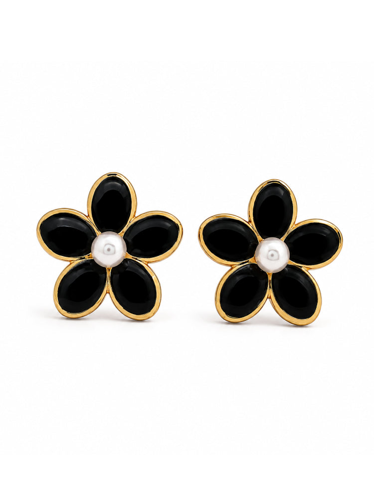 Aretes Margarita Negra