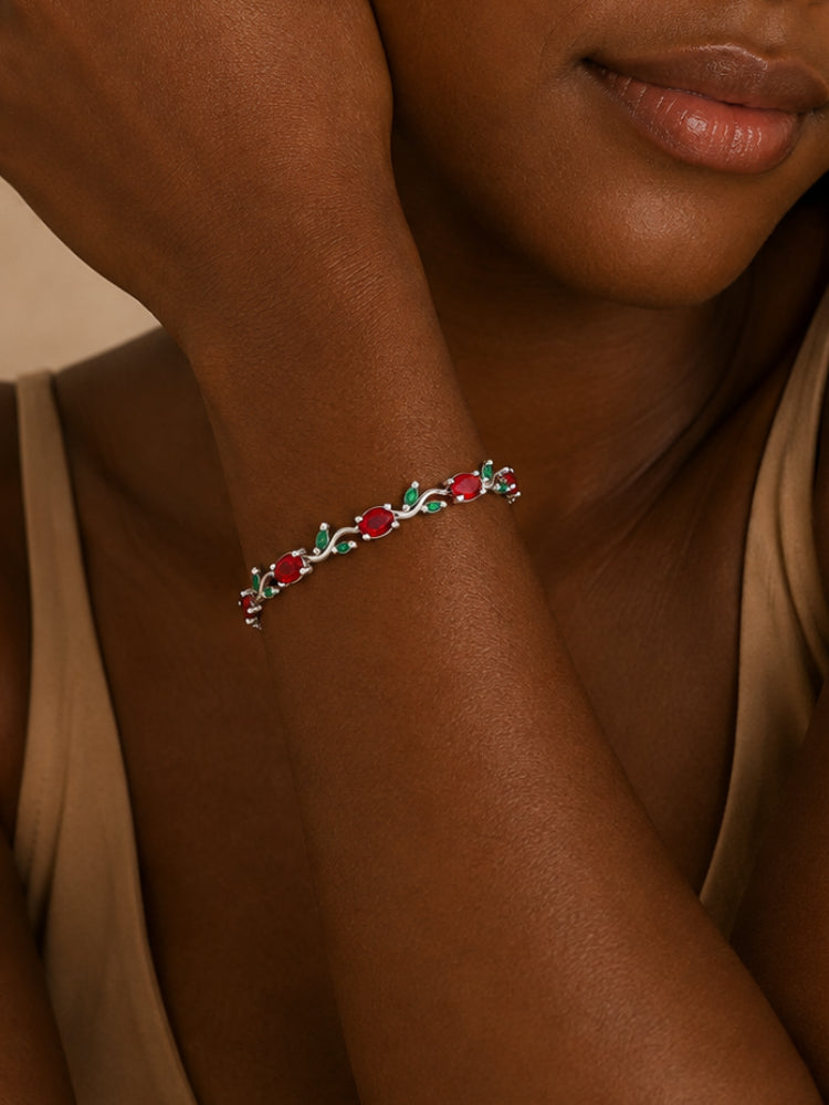 Pulsera Jardín Rubí