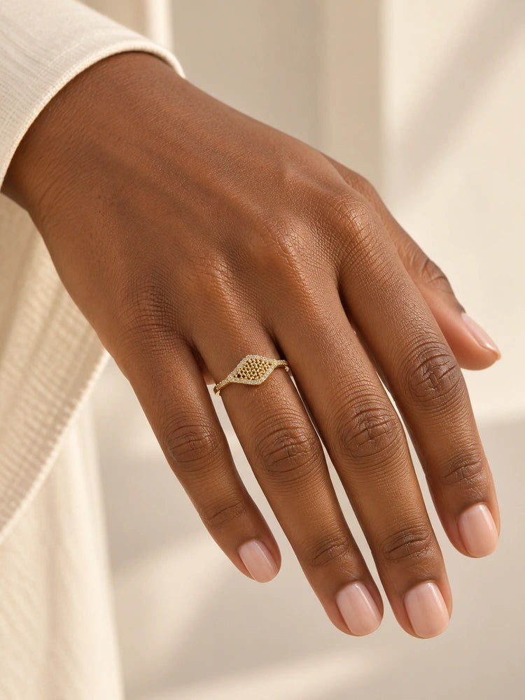 Anillo Hoja Calada