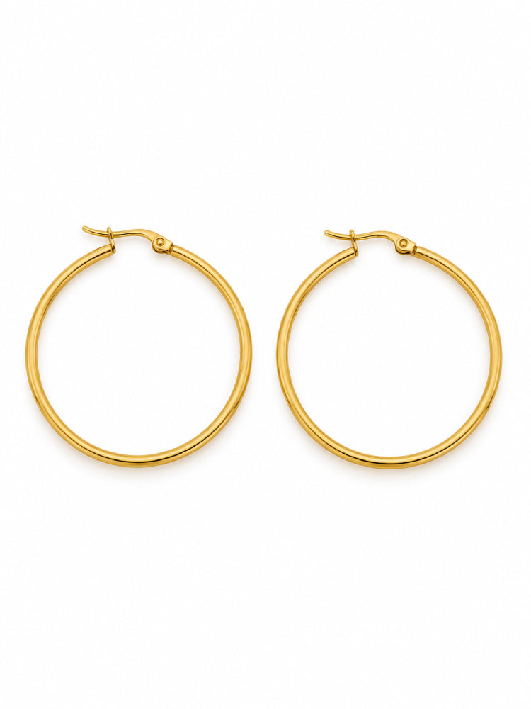 Argollas Óvalo Dorado