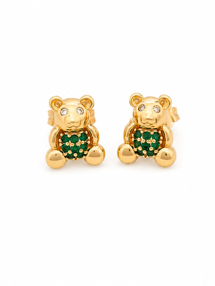 Aretes Osito Verde