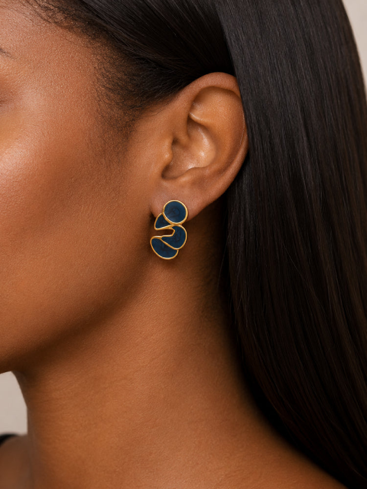 Aretes Aura Azul