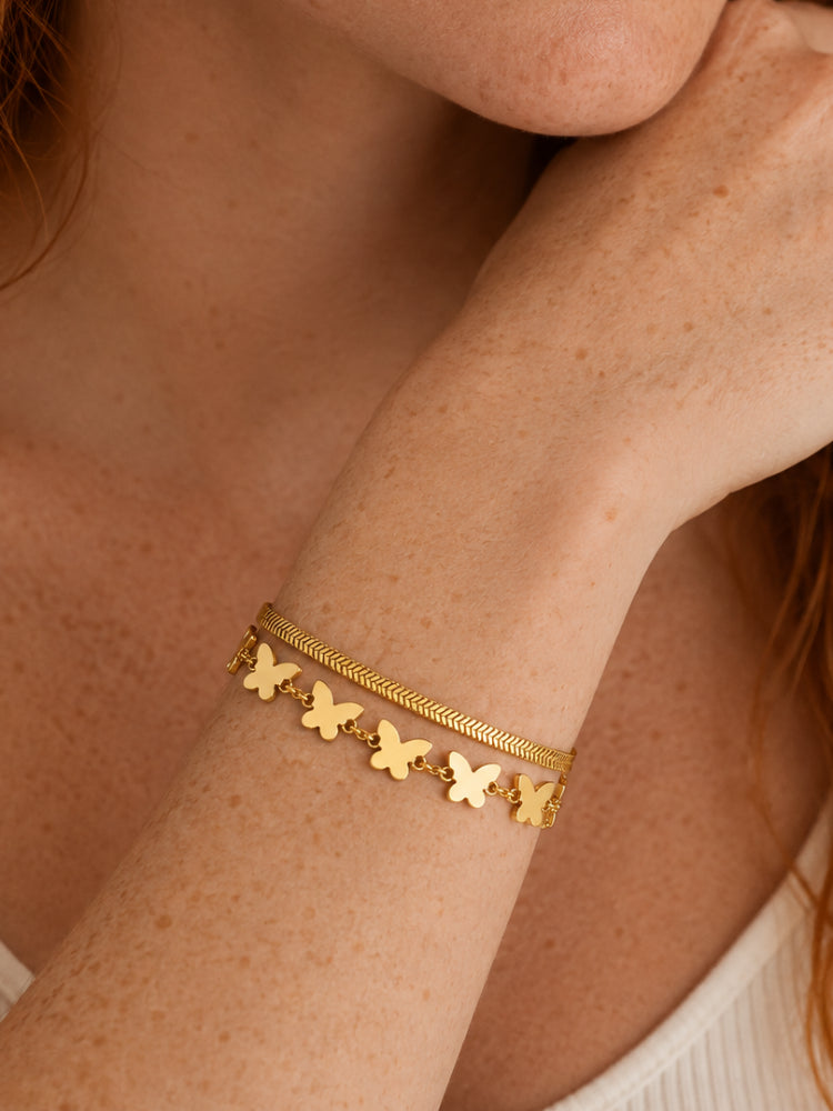 Pulsera Cinco Mariposas