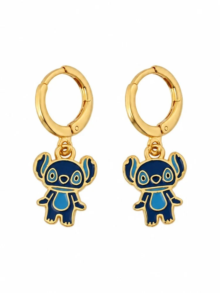 Argollas Stitch Azul