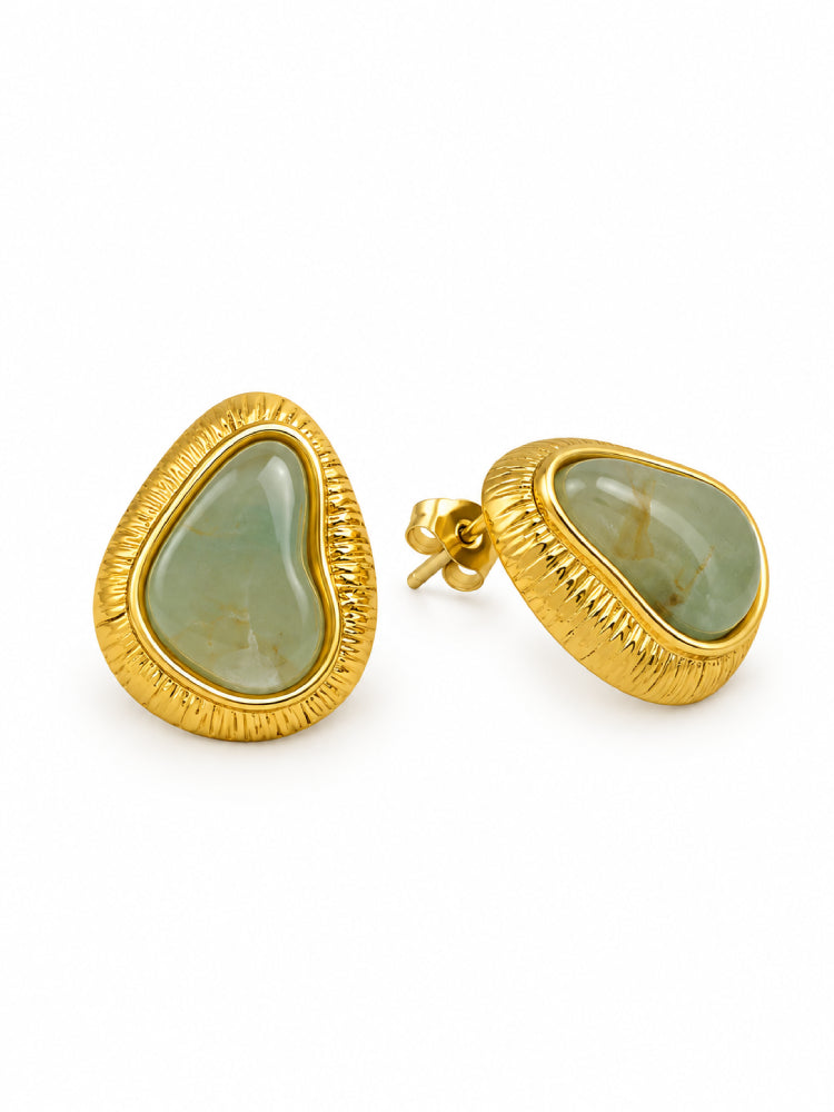 Aretes Gota Verde