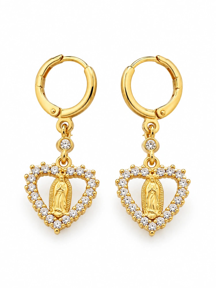 Aretes Corazón de Fe