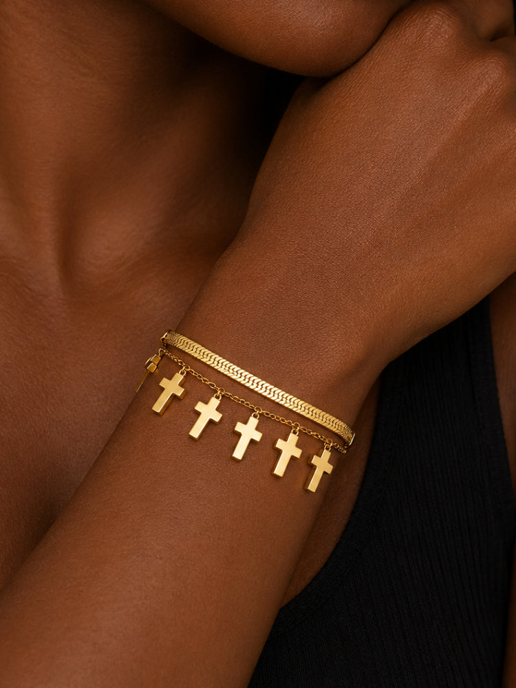 Pulsera Cinco Cruces