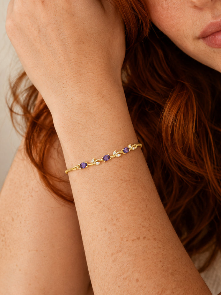 Pulsera Jardín Violeta