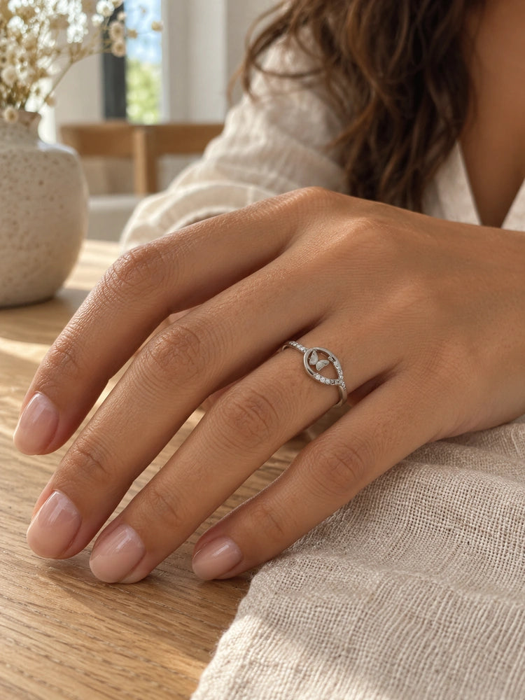 Anillo Hoja de Mariposa