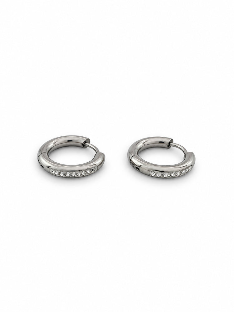 Argollas Destello Plateado