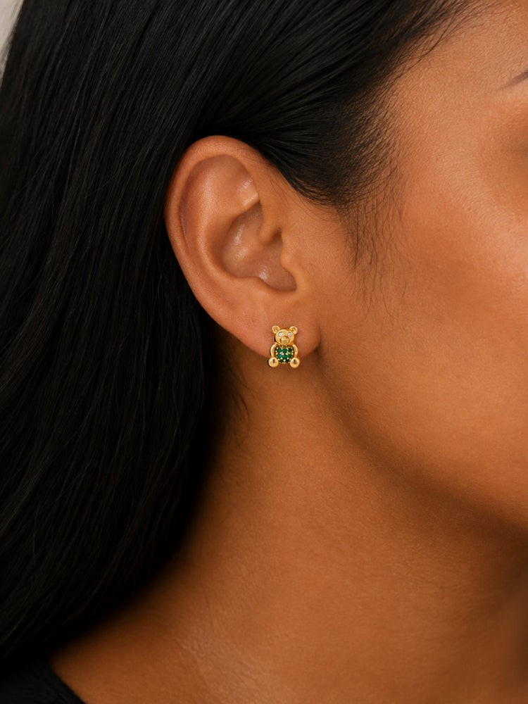 Aretes Osito Verde