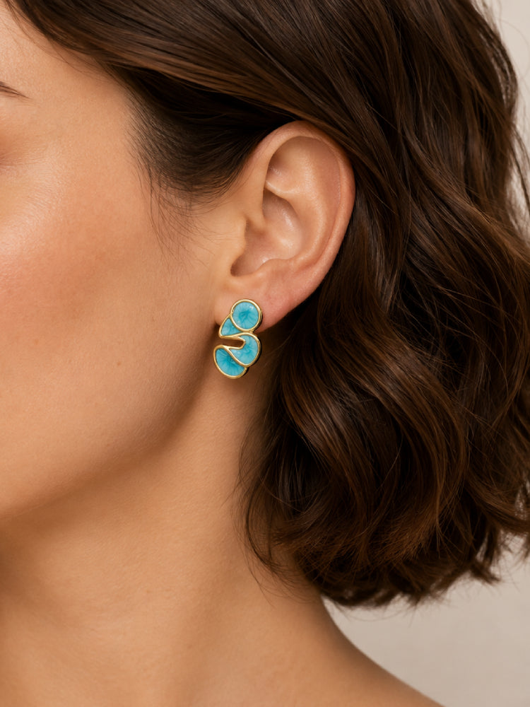 Aretes Aura Turquesa