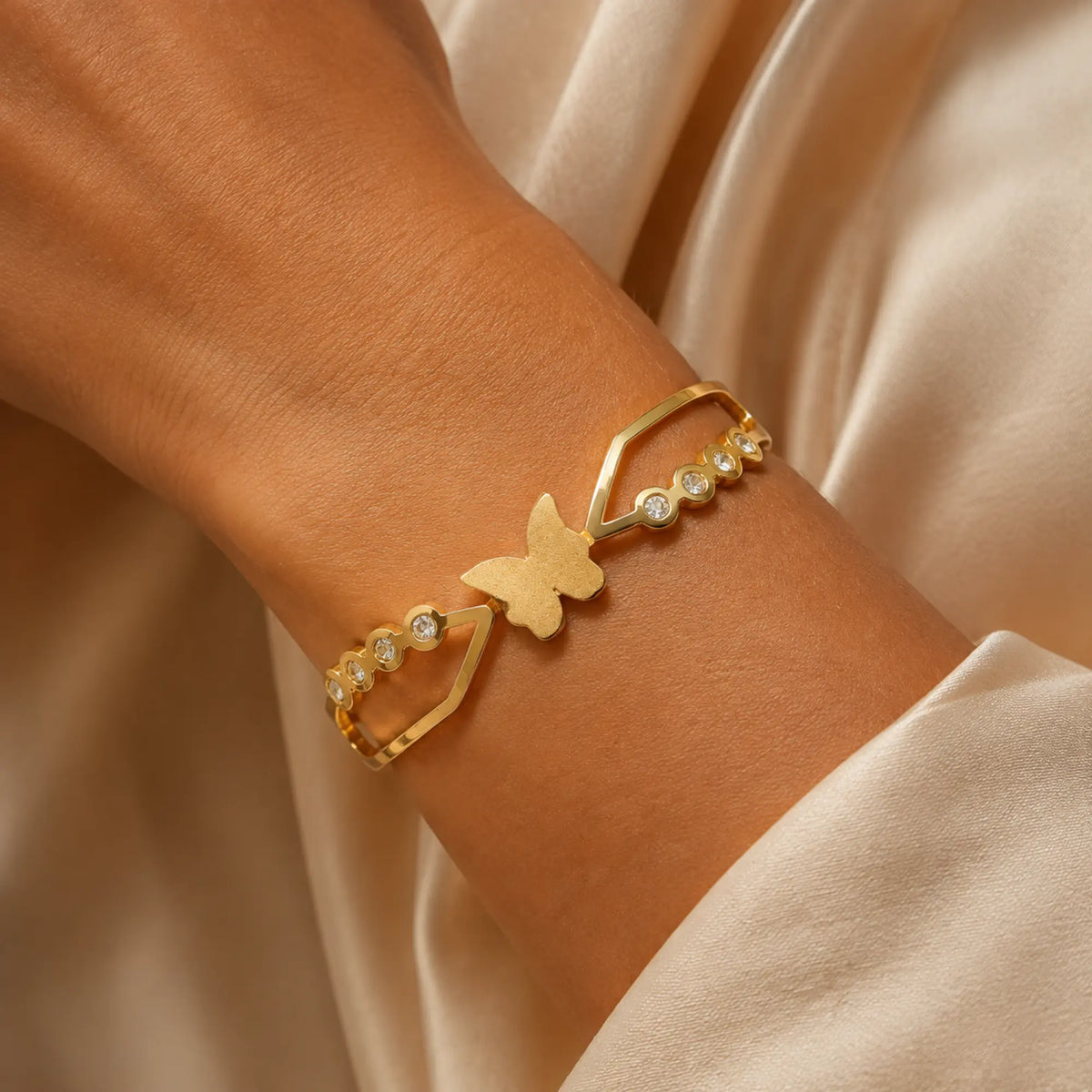 Brazalete Mariposa Dorado