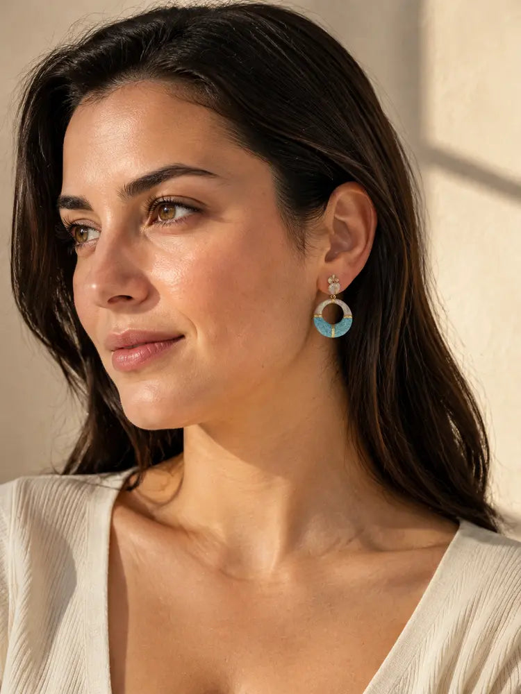 Aretes Círculo Celeste