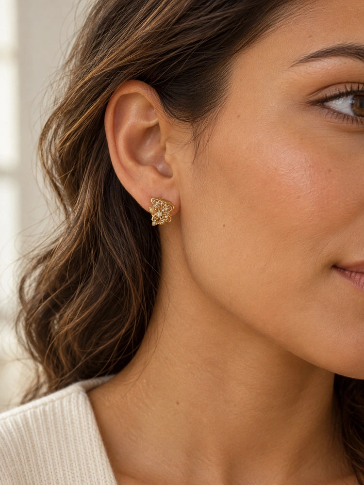 Aretes de mariposa