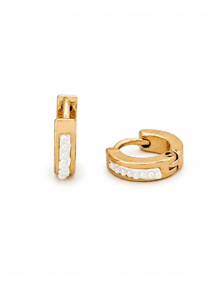 Argollas Mini Perlas