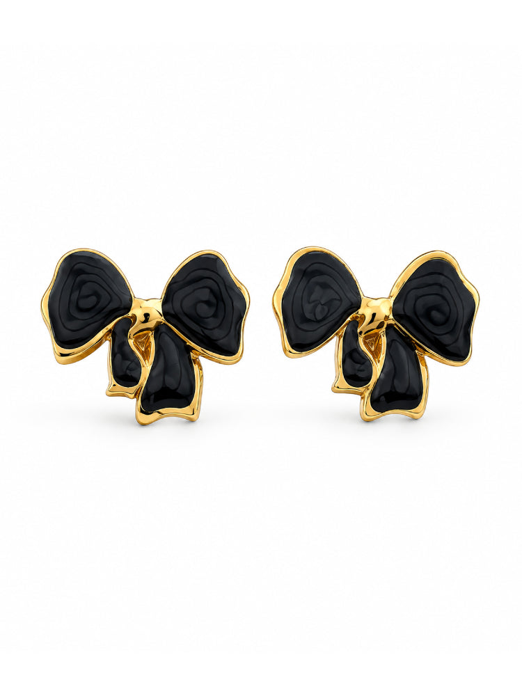 Aretes Lazo Negro