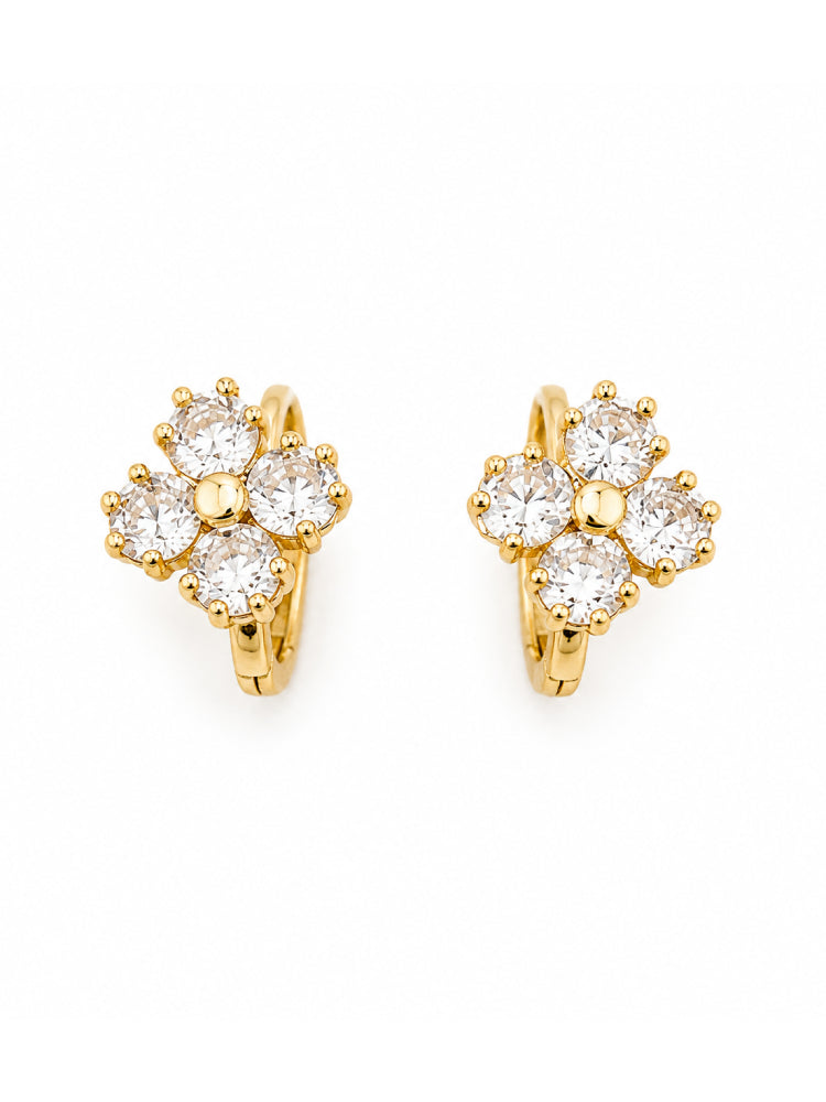 Argollas Trébol Cristal