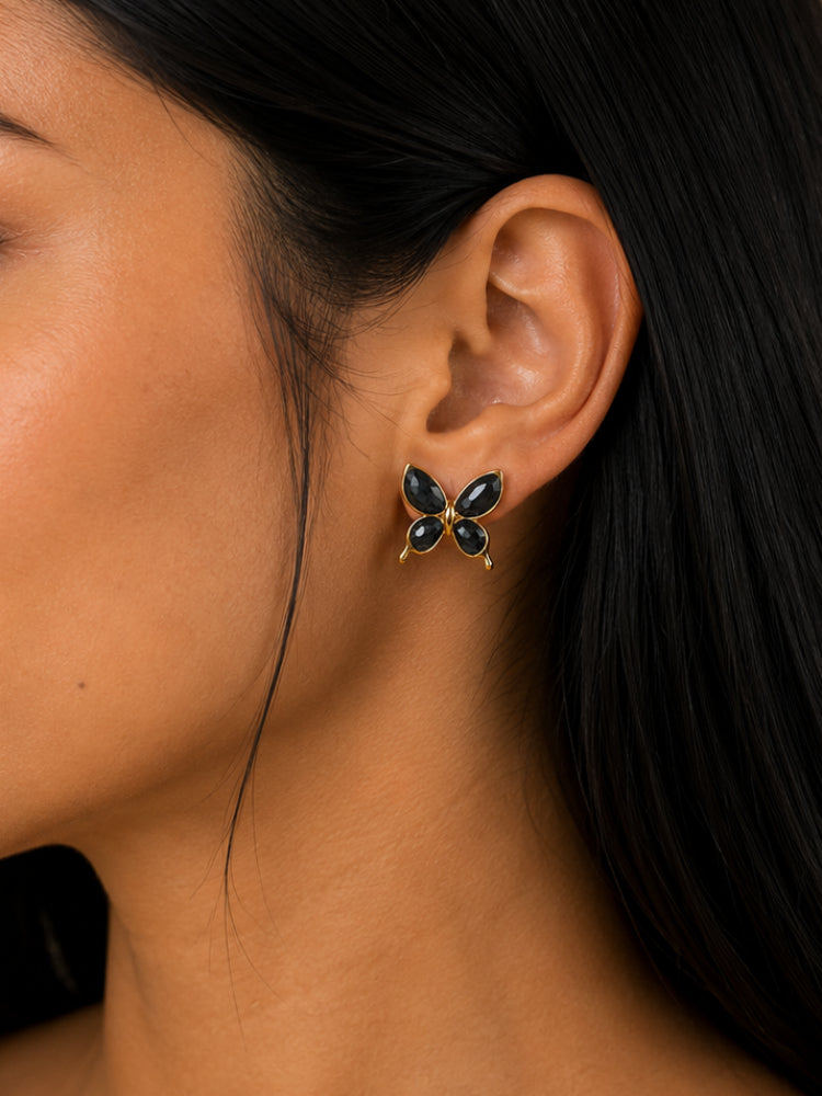 Aretes Mariposa Negra