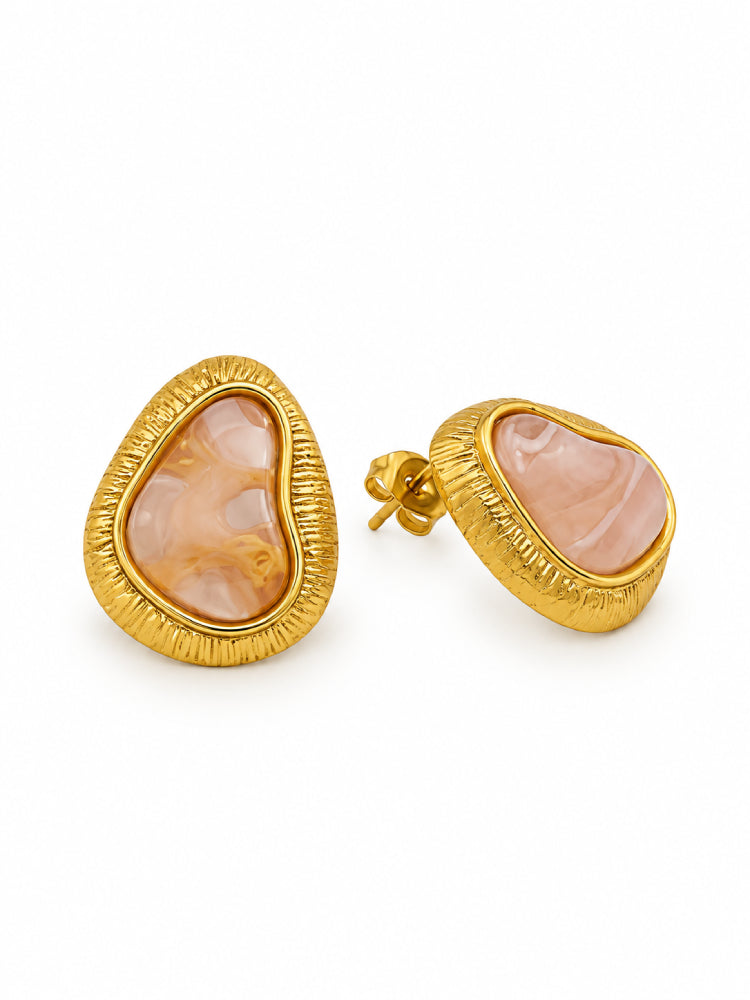 Aretes Gota Rosa