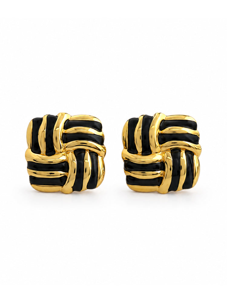 Aretes Nudo Negro