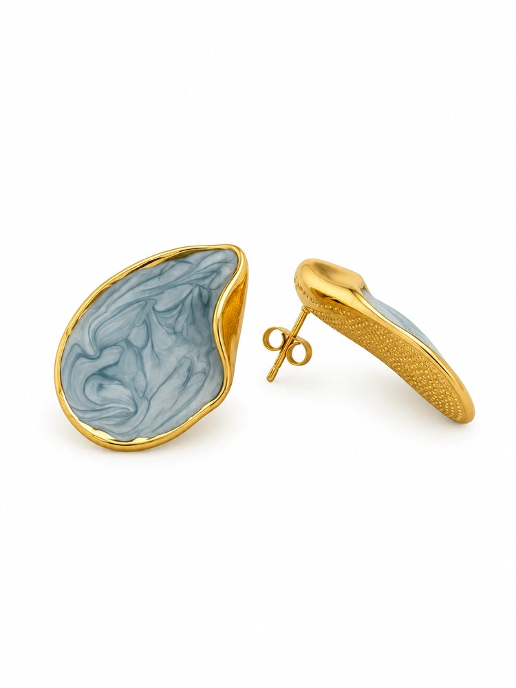 Aretes Gota Azul