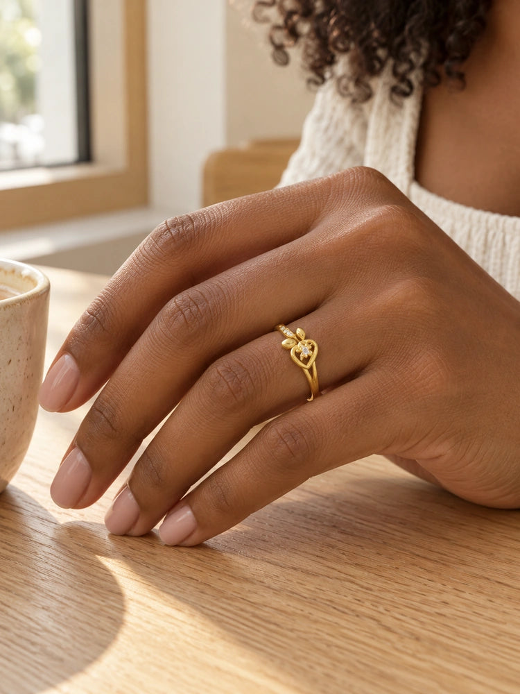 Anillo Corazón Botánico