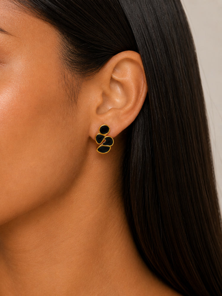 Aretes Aura Negros
