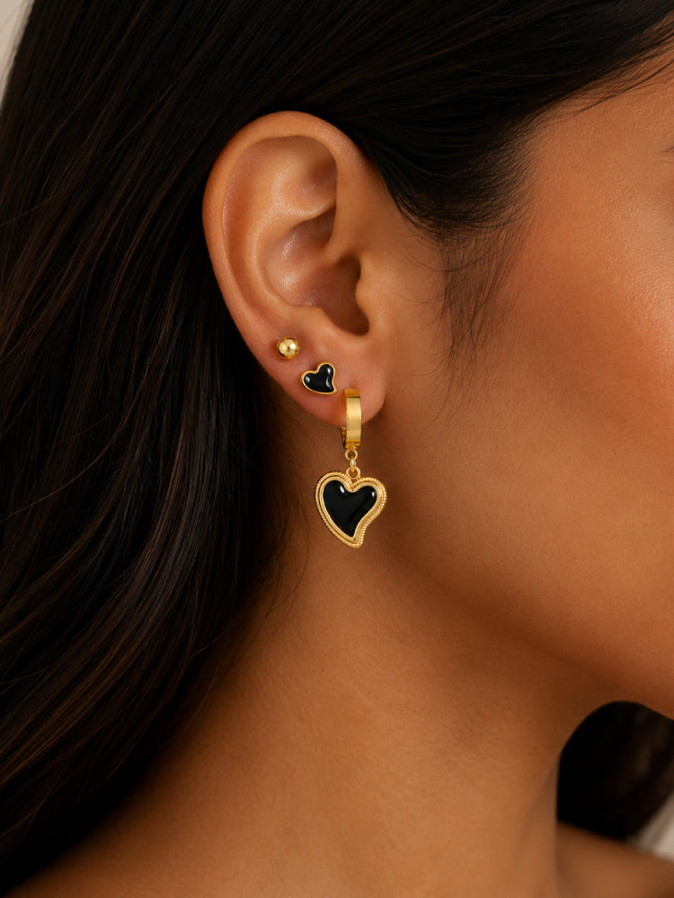 Set Corazón Negro